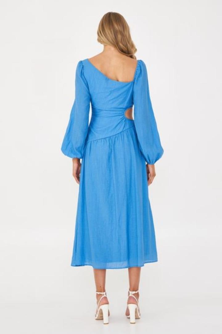 Kamena Long Sleeve Dress - Blue